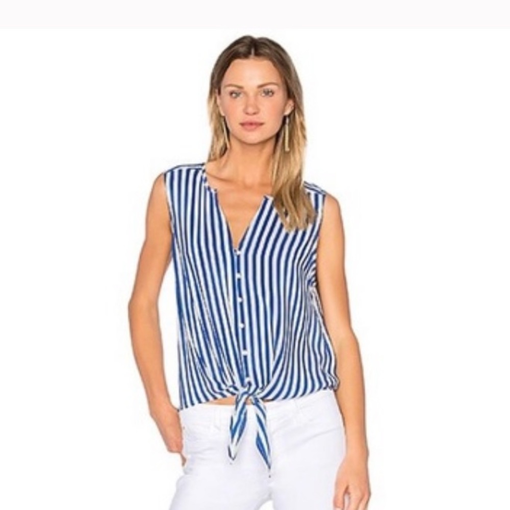 🆕 NWT Joie 100% silk Tyson tank in High Seas Porcelain